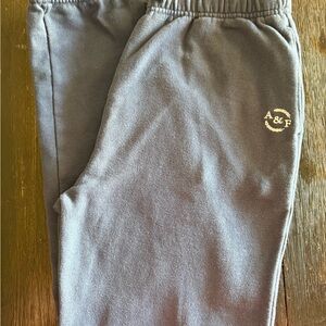 Abercrombie & Fitch Kids Navy Blue Sweatpants with Subtle Logo